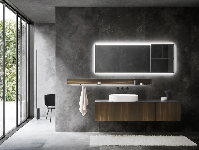 SKY U Special 01 - Single vanity unit with towel rail _ Arbi Arredobagno